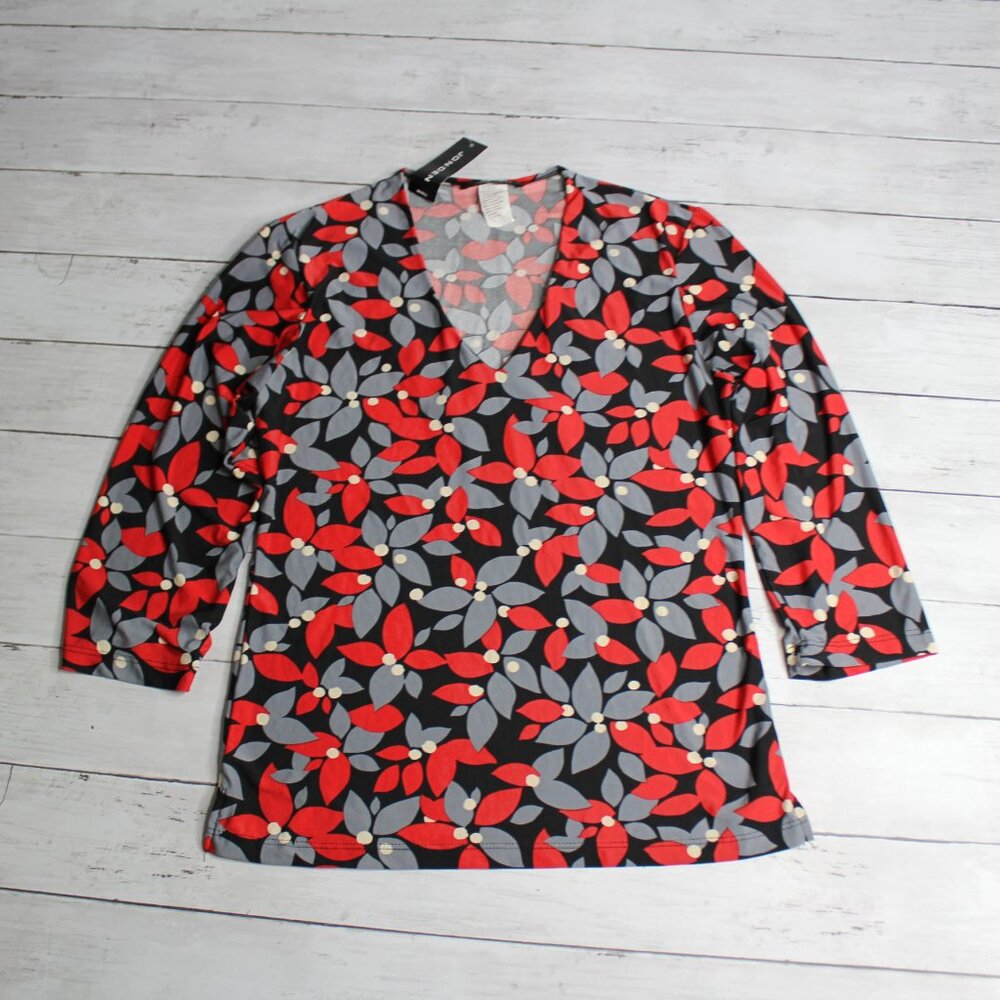 Jonden Women's Pullover Top Size S Floral 3/4 Sleeve